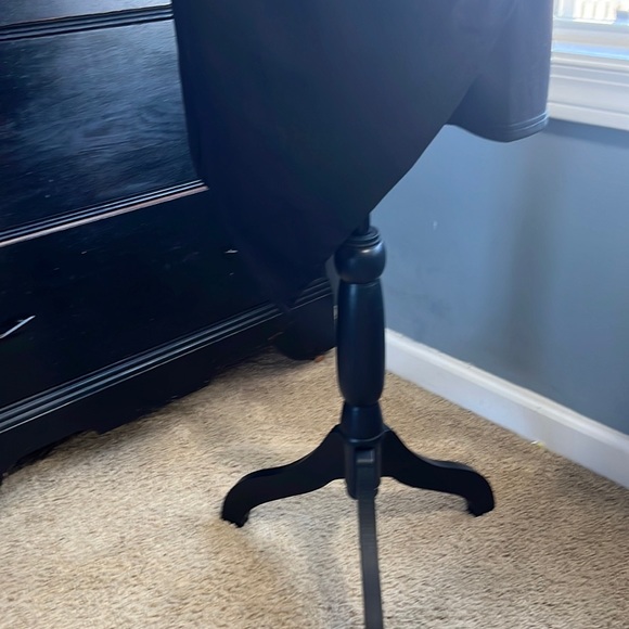 She+Sky Black Holiday Party Figure Flattering Asymmetric Hemline Dress Size M - Picture 7 of 8